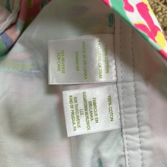 Lilly Pulitzer SZ 14, pink multi Callahan shorts. - Picture 7 of 8